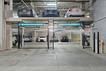 On-site garage parking with loading dock
